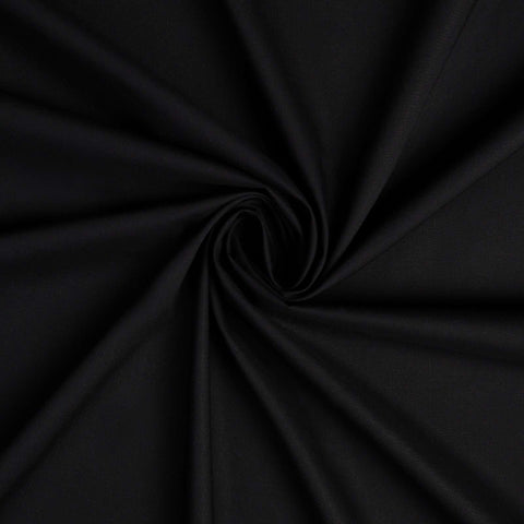 Close-up of black fabric with folds
