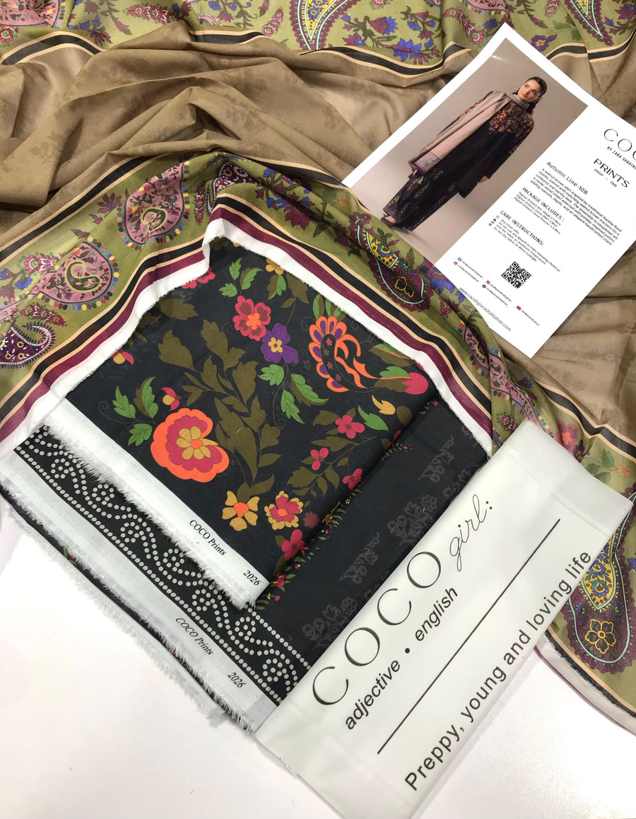 Coco by Zara Shahjahan Luxury Prints '26 Lawn Suit – Autumn Line 10B