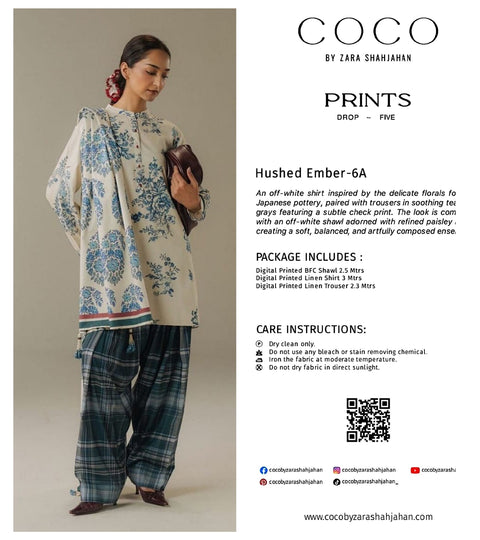 COCO BY ZARA SHAHJAHAN | LAWN | HUSHED EMBER-6A