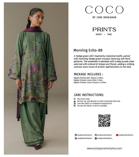 COCO BY ZARA SHAHJAHAN | LAWN | MORNING ECHO-8B