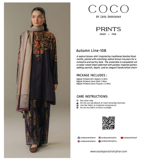 COCO BY ZARA SHAHJAHAN | LAWN | AUTUMN LINE-10B