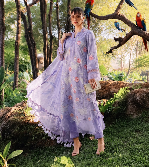 Maria B MPT-2901 Embroidered Lawn Replica | 3 Piece Unstitched Suit