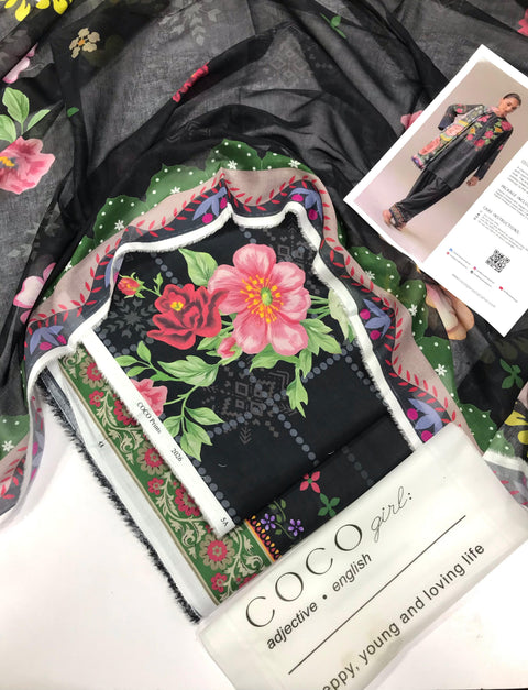 COCO BY ZARA SHAHJAHAN | LAWN | OLIVE HOUR-5A