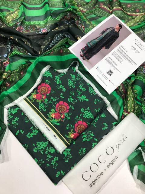 COCO BY ZARA SHAHJAHAN | LAWN | WILD FERN-2A