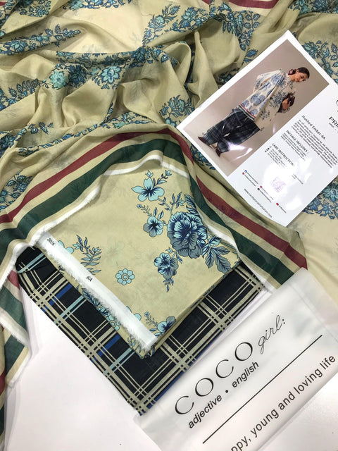COCO BY ZARA SHAHJAHAN | LAWN | HUSHED EMBER-6A