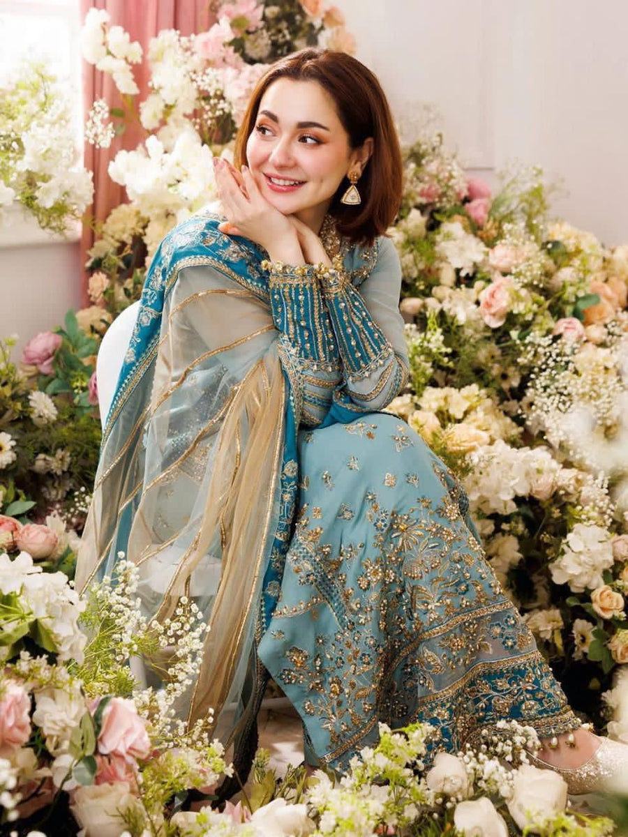 Charizma Embroidered Chiffon Unstitched 3-Piece Suit with Ready-to-Wear Embroidered Net Dupatta