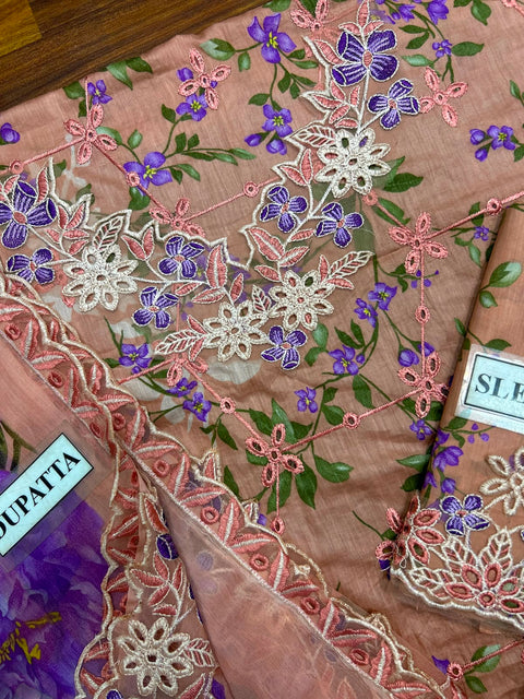 Iznik IFE-11 Premium Chikankari Embroidered Lawn Suit with Chiffon Dupatta