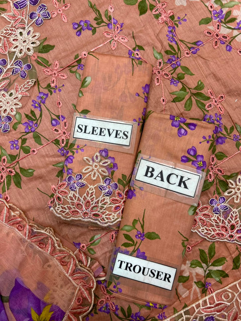 Iznik IFE-11 Premium Chikankari Embroidered Lawn Suit with Chiffon Dupatta