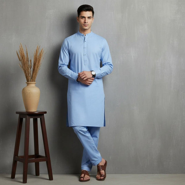 Snowfall Premium Cotton - Light Blue